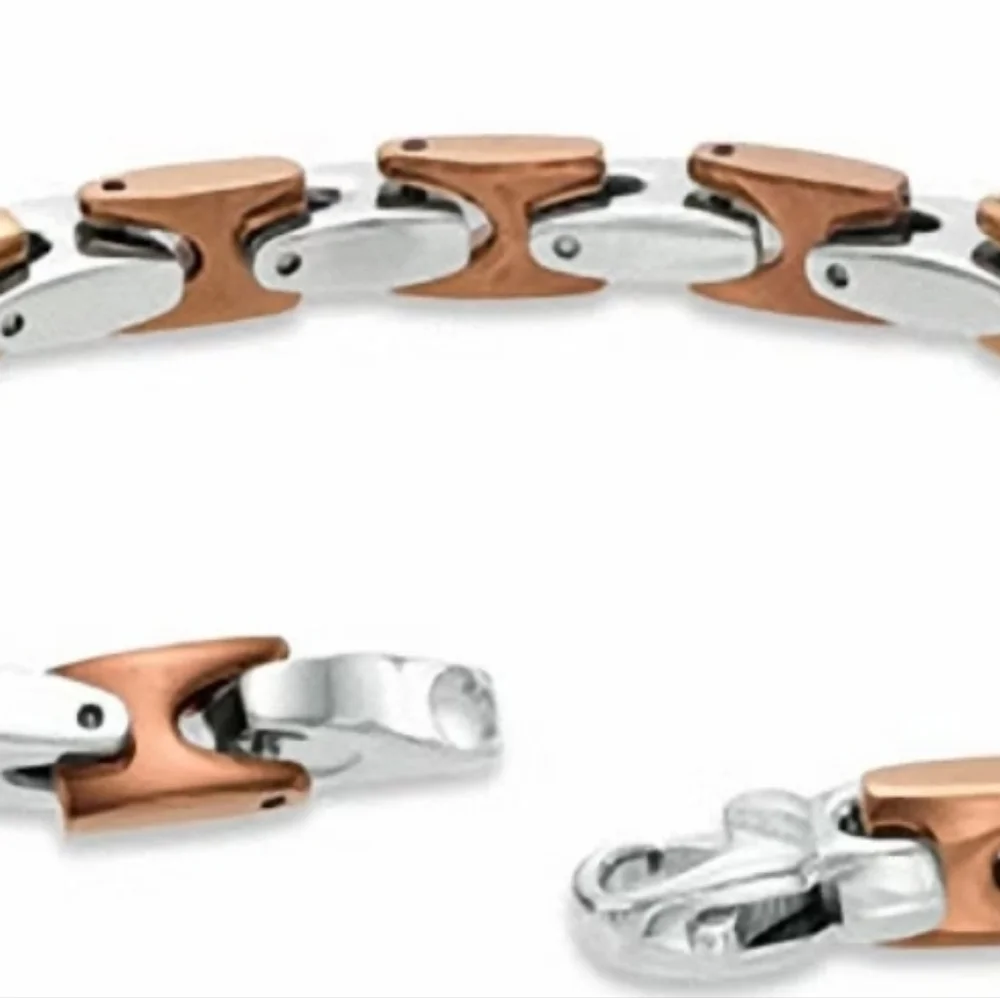 ***BRAND NEW*** SHAQUILLE O'NEAL TWO TONE NECKLACE AND BRACELET - Picture 3 of 6